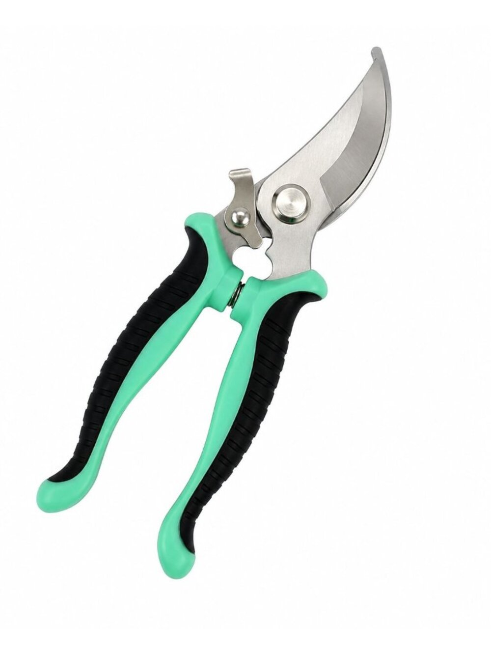 Garden Pruning Shears 7in Stainless Steel Scissors Aqua Green Black